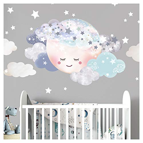 Little Deco Wandaufkleber Kinderzimmer Junge Mond & Wolken I M - 29 x 19 cm I Wandtattoo Baby Wandsticker Deko Zimmer DL445 Little Deco Wandaufkleber Kinderzimmer Junge Mond & Wolken I M - 29 x 19 cm I Wandtattoo Baby Wandsticker Deko Zimmer DL445 von Wandaro