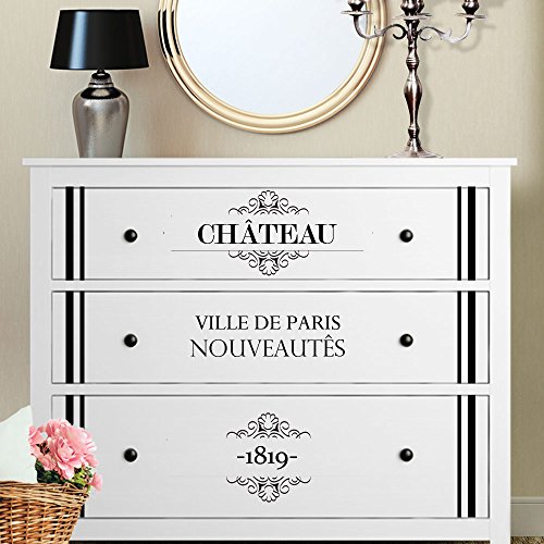 Wandaro Wandtattoo Vintage Stil 2 I braun I passend für IKEA HEMNES Schlafzimmer Komode Aufkleber selbstklebend Wandsticker Wandaufkleber Sticker W3341 Wandaro Wandtattoo Vintage Stil 2 I braun I passend für IKEA HEMNES Schlafzimmer Komode Aufkleber selbstklebend Wandsticker Wandaufkleber Sticker W3341 von Wandaro