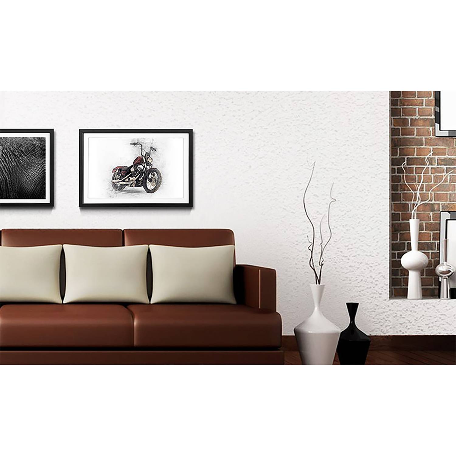 Gerahmtes Bild Motorbike von WandbilderXXL