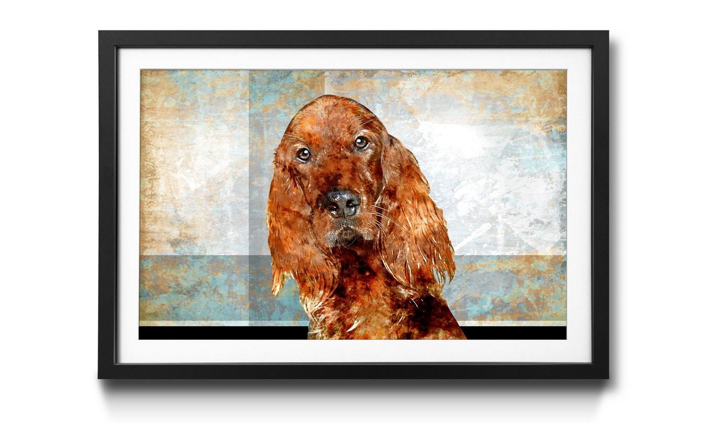 WandbilderXXL Kunstdruck Feed Me, Hund, Wandbild, in 4 Größen erhältlich von WandbilderXXL