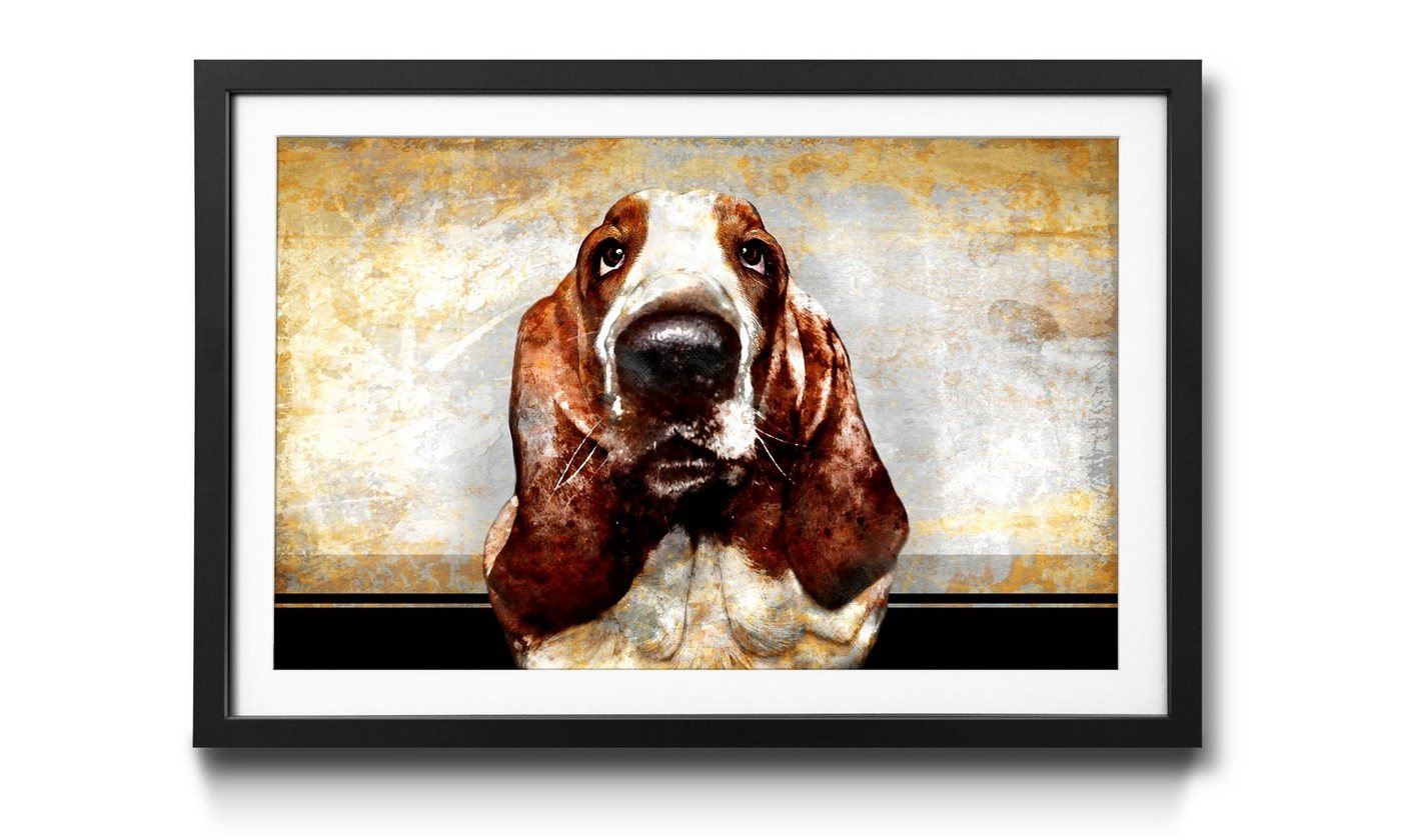 WandbilderXXL Kunstdruck Old Dog, Hund, Wandbild, in 4 Größen erhältlich von WandbilderXXL