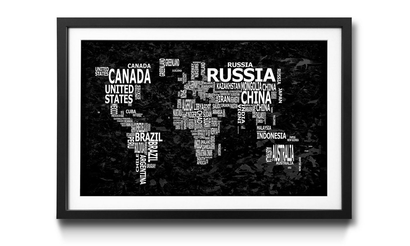 WandbilderXXL Kunstdruck Worldmap No.12, Weltkarte, Wandbild, in 4 Größen erhältlich WandbilderXXL Kunstdruck Worldmap No.12, Weltkarte, Wandbild, in 4 Größen erhältlich von WandbilderXXL