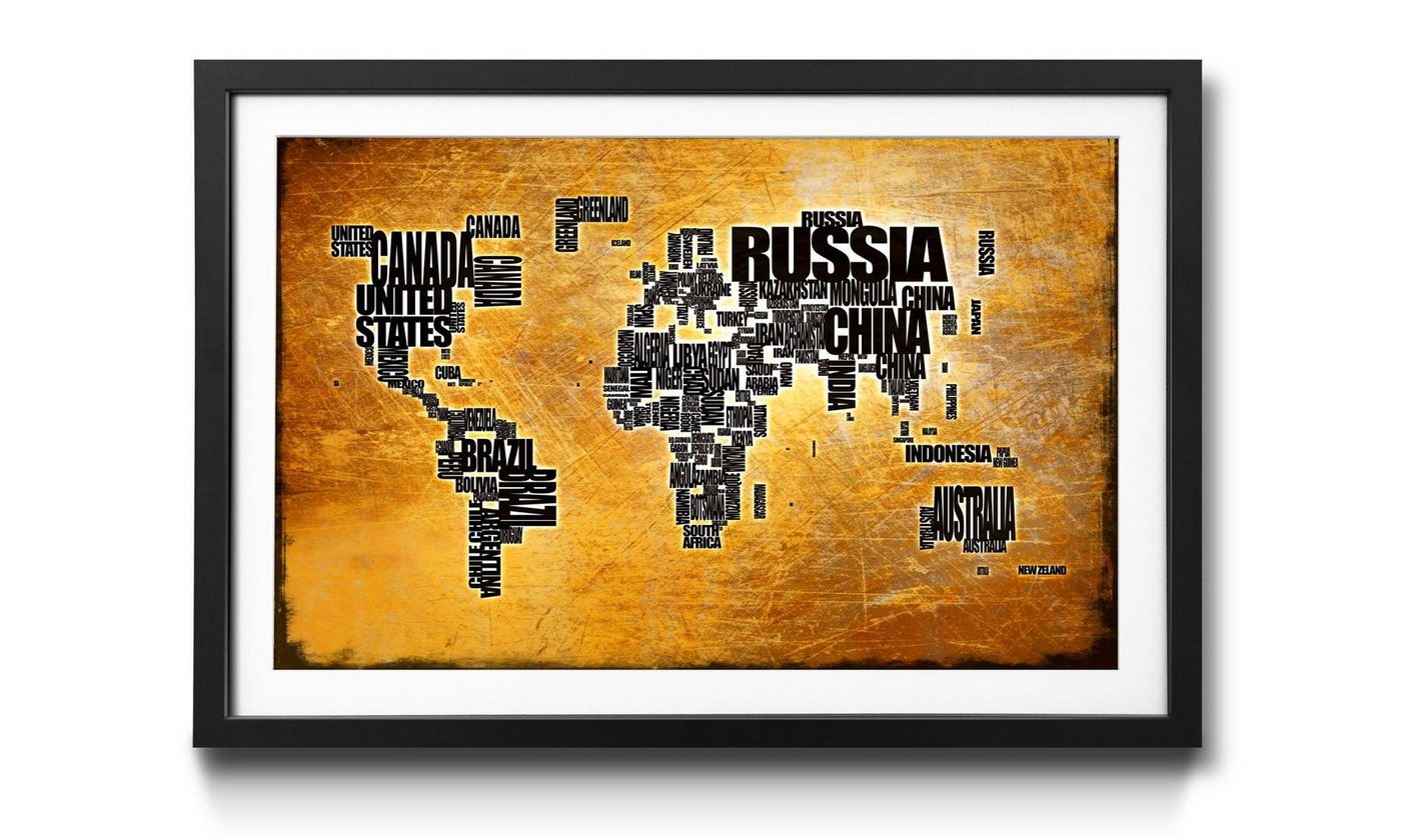 WandbilderXXL Kunstdruck Worldmap No.6, Weltkarte, Wandbild, in 4 Größen erhältlich WandbilderXXL Kunstdruck Worldmap No.6, Weltkarte, Wandbild, in 4 Größen erhältlich von WandbilderXXL