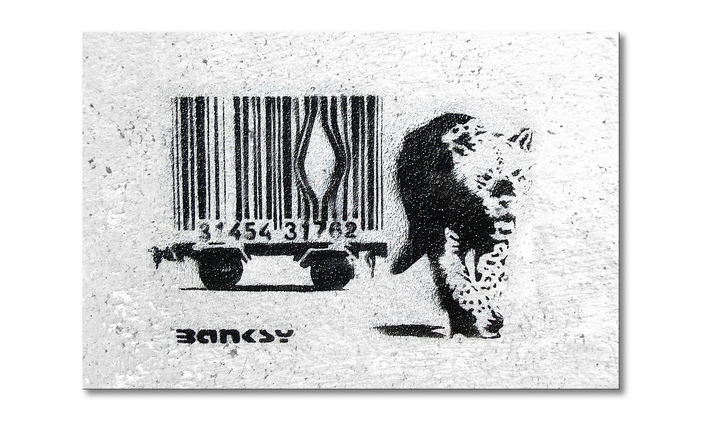 WandbilderXXL Leinwandbild Banksy No5, Streetart (1 St), Wandbild,in 6 Größen erhältlich von WandbilderXXL