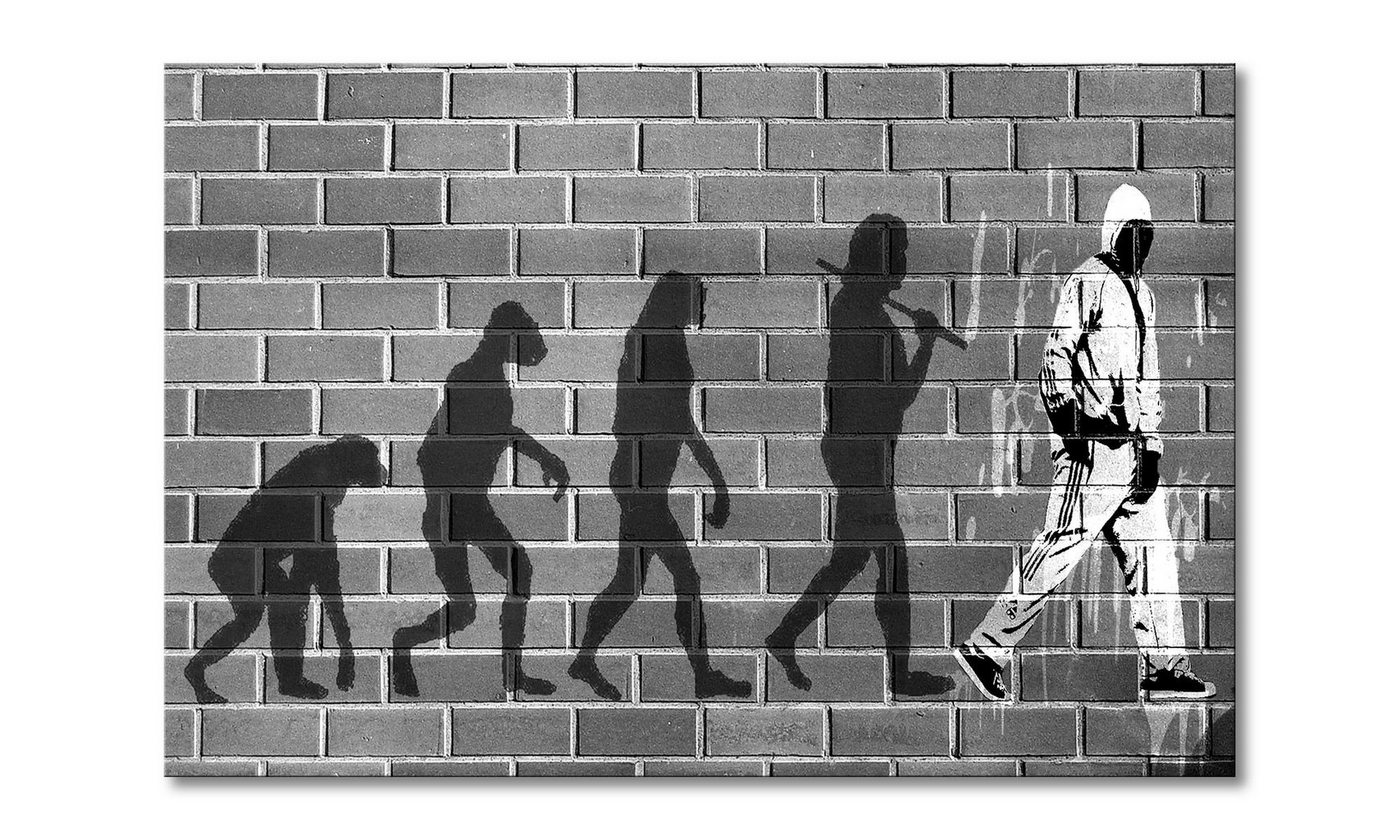 WandbilderXXL Leinwandbild Evolution, Streetart (1 St), Wandbild,in 6 Größen erhältlich von WandbilderXXL
