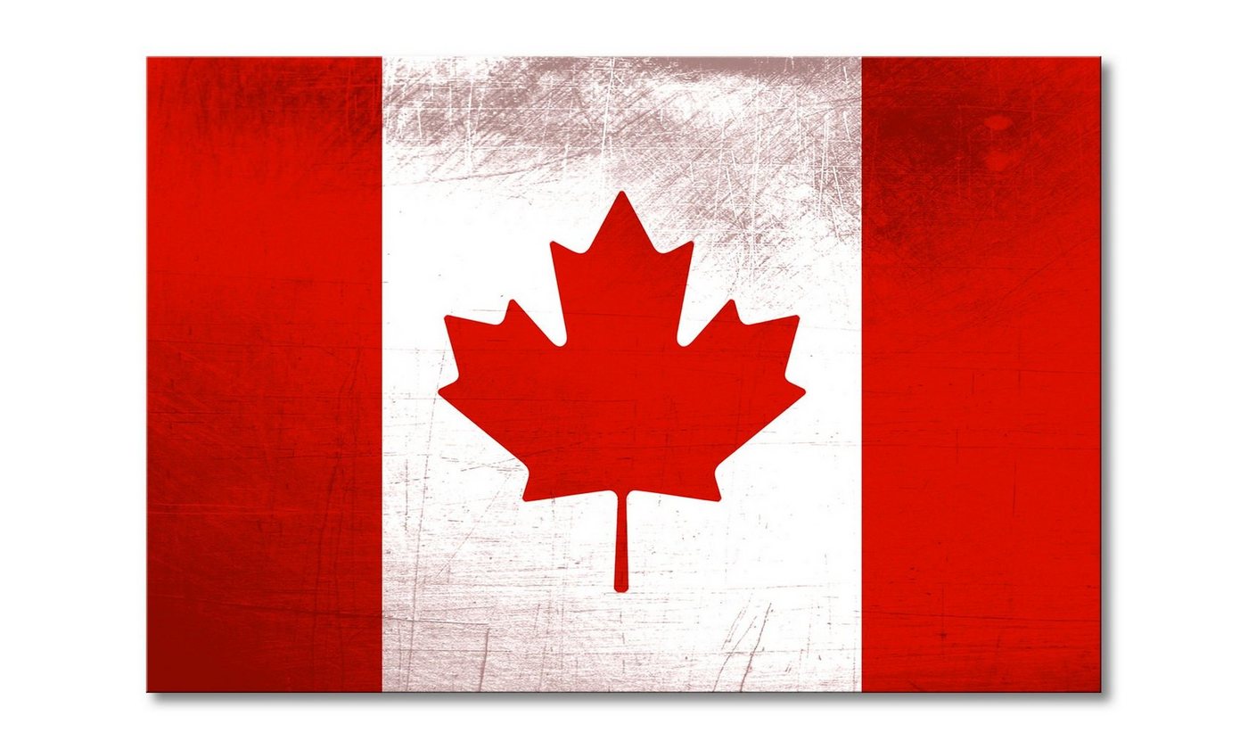 WandbilderXXL Leinwandbild Kanada, Flaggen (1 St), Wandbild,in 6 Größen erhältlich von WandbilderXXL