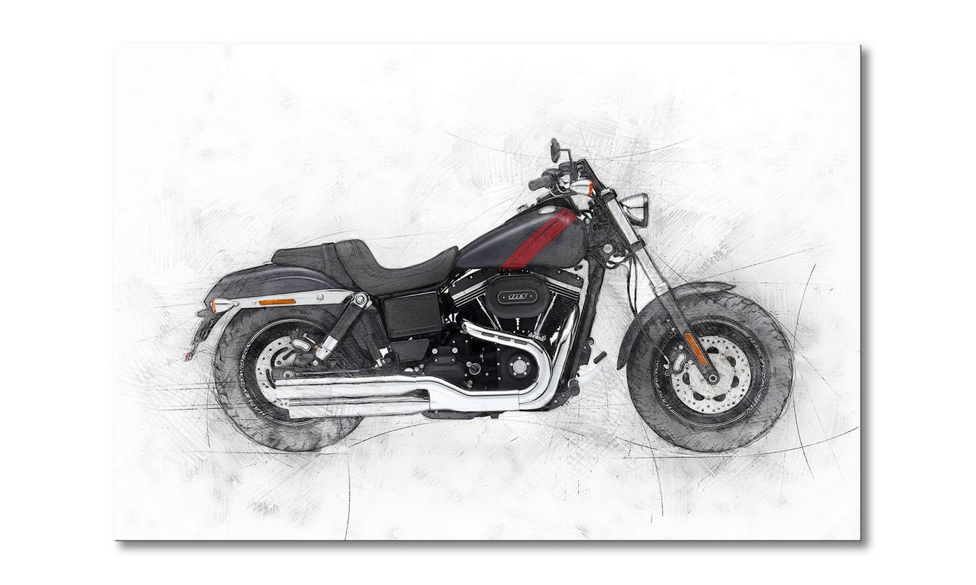 WandbilderXXL Leinwandbild Motorbike uno, Motorrad (1 St), Wandbild,in 6 Größen erhältlich von WandbilderXXL