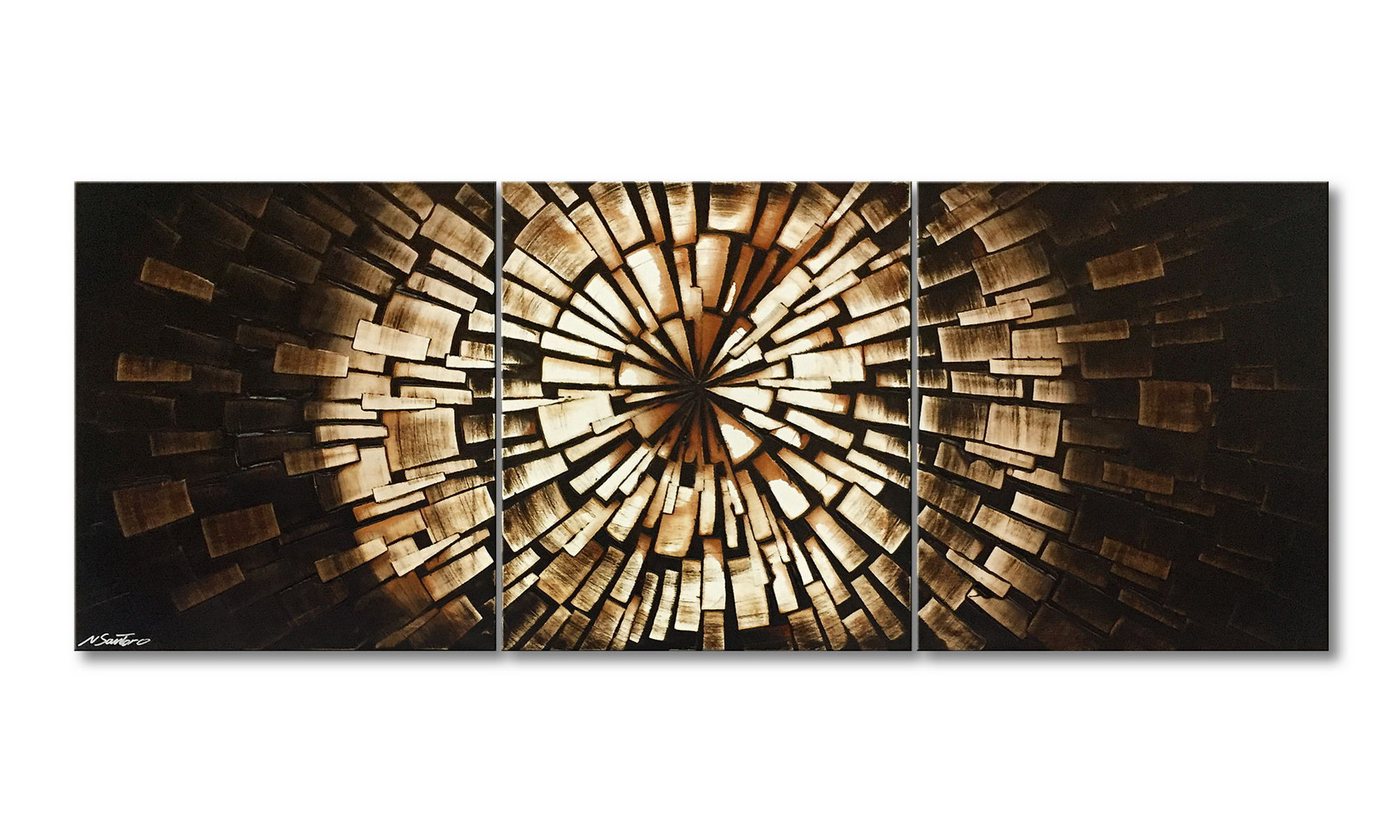 WandbilderXXL XXL-Wandbild Rusty Babylon 210 x 80 cm, Abstraktes Gemälde, handgemaltes Unikat von WandbilderXXL