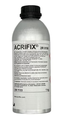 ACRIFIX® 2R 0190 Acrylglas-Kleber PMMA Evonik 2-K Reaktions-Klebstoff farblos 2R0190 Kunststoffkleber Polycarbonat von Wandbreite