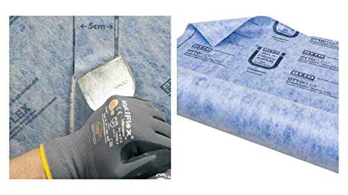 Otto-Chemie Abdichtbahn aus PE für Dusche/Badewanne mit Spezialvlies wasserundurchlässig Wasserdampfbremse unverrottbar 1 Meter breit (Abdichtbahn 10 Meter) von Wandbreite