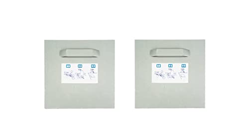 Selbstklebendes Befestigungsset Bilderhalter Spiegelhalter Dibond-Aufhänger Haftbleche (2x Halter, 100x100mm) von Wandbreite