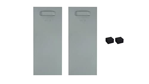 Selbstklebendes Befestigungsset Bilderhalter Spiegelhalter Dibond-Aufhänger Haftbleche (2x Halter | Schaumpuffer, 300x100mm) von Wandbreite