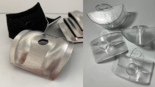 Set aus Abstandhalter und Kalotten Aluminium und Kunststoff 100 Stück Sinus-Profil 76/18 Wellplatten Acryl-Glas Bedachung von Wandbreite