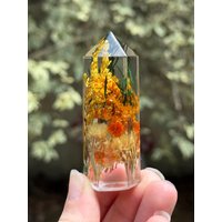 Blumen-Kristall | Blumenschmuck in Resin Wohnkultur Sonnenfänger Blumen Briefbeschwerer Konservierte von WanderlustWaresShop