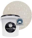 Wanders24 Glimmer-Optik (3 Liter, Silber-Sand) Glitzer Wandfarbe - Wandfarbe Glitzer - abwaschbare Wandfarbe - Glitzerfarbe - Made in Germany von Wanders24