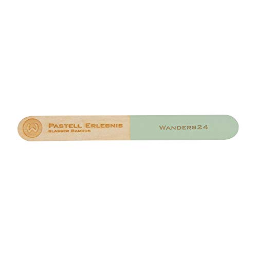 Wanders24 Pastell Erlebnisse (blasser Bambus, Farbmusterkarte) Echtaufstriche der edelmatten Wandfarben in 90 Farbtönen, Made in Germany von Wanders24