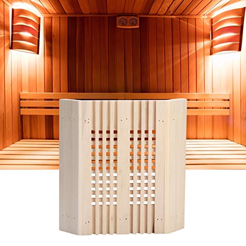 Wandisy Sauna Lampenschirm, Quadrat Holz Lampenschirm Saunazubehör Saunalampe Saunaleuchte Abdeckung Saunalampenabdeckung Sauna Beleuchtung Set Geeignet für Sauna, Dampfraum Verwenden von Wandisy
