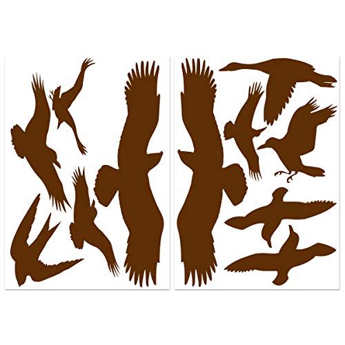 Wandkings.de Vogelschutz-Aufkleber für Fenster, 12 Stück, erhältlich in 33 Farben braun Wandkings.de Vogelschutz-Aufkleber für Fenster, 12 Stück, erhältlich in 33 Farben braun von WANDKINGS