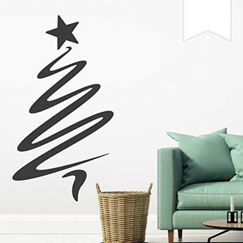 WANDKINGS Wandtattoo Weihnachtsbaum 27 x 50 cm weiß - erhältlich in 33 Farben von WANDKINGS