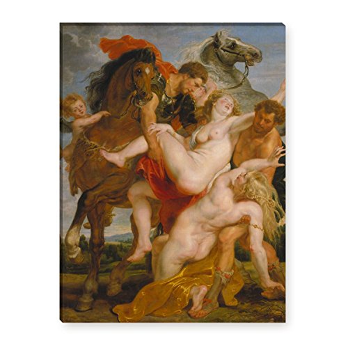 Wandkings Leinwandbilder von Peter Paul Rubens - Wähle ein Motiv & Größe: "Der Raub der Töchter des Leukippos" - 30 x 40 cm von WANDKINGS