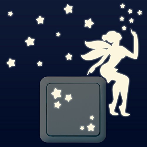 WANDKINGS Leuchtaufkleber für Lichtschalter/Fee mit 21 Sternen im Set/im Dunkeln Leuchtend WANDKINGS Leuchtaufkleber für Lichtschalter/Fee mit 21 Sternen im Set/im Dunkeln Leuchtend von WANDKINGS
