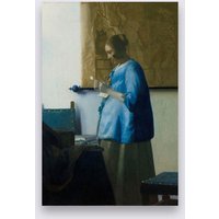 Wandkraft | Wanddekoration Brieflesende Frau von Wandkraft