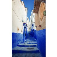 Wandkraft | Wandverzierte Blaue Treppe von Wandkraft