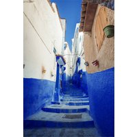 Wandkraft | Wandverzierte Blaue Treppe von Wandkraft