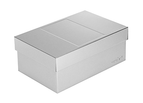 Infinity Boxes Metallbox + Deckel, Aufbewahrungsbox, Silber, lebensmittelecht, stapelbar, rechteckig, L18xB12xH7 cm von Infinity Boxes