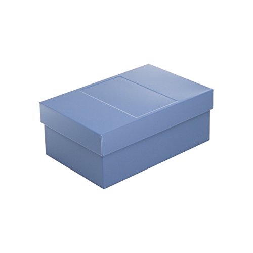 Infinity Boxes Metallbox + Deckel, Aufbewahrungsbox, blau, lebensmittelecht, stapelbar, rechteckig, L18xB12xH7 cm von Infinity Boxes