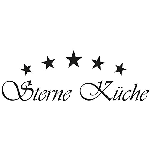 Wandtattoo Sterne Küche 003 - Größe: M - 60cm x 21cm - 23 mögliche Farben von Wandtattoo - Küche