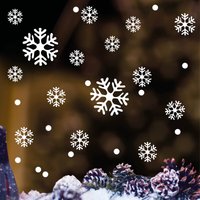 Fensterbild Schneeflocken - Wiederverwendbar Fensteraufkleber 50 Aufkleber Im Set von WandtattooLoftBaltic