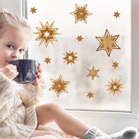 Fensterbild Weihnachten Set Sterne in Holzoptik Fensteraufkleber Weihnachtsdekoration Wiederverwendbar Fensterbild Weihnachten Set Sterne in Holzoptik Fensteraufkleber Weihnachtsdekoration Wiederverwendbar von WandtattooLoftBaltic