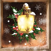 Fensterbild Weihnachten Winter Laterne Tannenzweige Schneeflocken Fensteraufkleber Fensterbild Weihnachten Winter Laterne Tannenzweige Schneeflocken Fensteraufkleber von WandtattooLoftBaltic