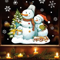Fensterbild Weihnachten Winter Schneemänner Schneeflocken Kinderzimmer Fenster Weihnachtsdeko Wiederverwendbar Fensterbild Weihnachten Winter Schneemänner Schneeflocken Kinderzimmer Fenster Weihnachtsdeko Wiederverwendbar von WandtattooLoftBaltic