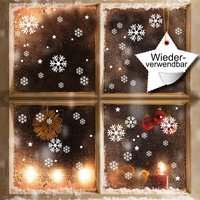 Fensterbild Weihnachten Winter Xxl Schneeflocken 120 Aufkleber Im Set Winterdekoration Fensteraufkleber Fensterbild Weihnachten Winter Xxl Schneeflocken 120 Aufkleber Im Set Winterdekoration Fensteraufkleber von WandtattooLoftBaltic