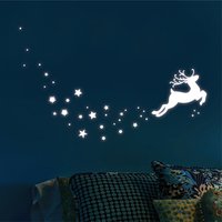 Leuchtaufkleber Kinderzimmer Hirsch Mit Sternen Leuchtsterne Leuchten Im Dunklen Leuchtaufkleber Kinderzimmer Hirsch Mit Sternen Leuchtsterne Leuchten Im Dunklen von WandtattooLoftBaltic