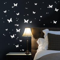 Leuchtaufkleber Schmetterlinge Und Punkte Set 125 Teile, Fluoreszierende Wandkleber, Dekoration Kinderzimmer Leuchtaufkleber Schmetterlinge Und Punkte Set 125 Teile, Fluoreszierende Wandkleber, Dekoration Kinderzimmer von WandtattooLoftBaltic