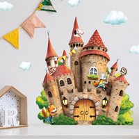 Wandtattoo Kinderzimmer Burg Mit Wolf Fuchs Maus Wolken Mäusetür Kinderzimmerdeko Babyzimmer Wandtattoo Kinderzimmer Burg Mit Wolf Fuchs Maus Wolken Mäusetür Kinderzimmerdeko Babyzimmer von WandtattooLoftBaltic