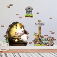 Wandtattoo Kinderzimmer Elfentür Mausetür Mauseloch Mit Fahrrad Wandgestaltung Für Kinder Wandtattoo Kinderzimmer Elfentür Mausetür Mauseloch Mit Fahrrad Wandgestaltung Für Kinder von WandtattooLoftBaltic