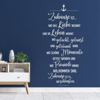 Wandtattoo Spruch Zuhause Ist Maritim Wandaufkleber Anker Zitat Wohnzimmer Familie Wandtattoo Spruch Zuhause Ist Maritim Wandaufkleber Anker Zitat Wohnzimmer Familie von WandtattooLoftBaltic