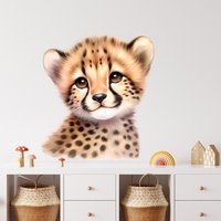 Wandtattoo Safari Tier - Baby Leopard | Selbstklebender Wandaufkleber Fürs Kinderzimmer & Babyzimmer Tierdeko in Aquarelloptik Wandtattoo Safari Tier - Baby Leopard | Selbstklebender Wandaufkleber Fürs Kinderzimmer & Babyzimmer Tierdeko in Aquarelloptik von WandtattooSchatze