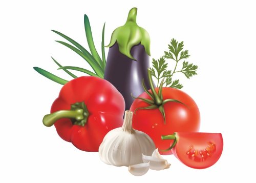 Wandtattooladen Wandsticker - Gemüse- und Kräuter Set Größe: 40x35cm von Wandtattooladen