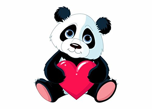 Wandtattooladen Wandsticker - Pauline Panda, Größe: 44x50cm von Wandtattooladen