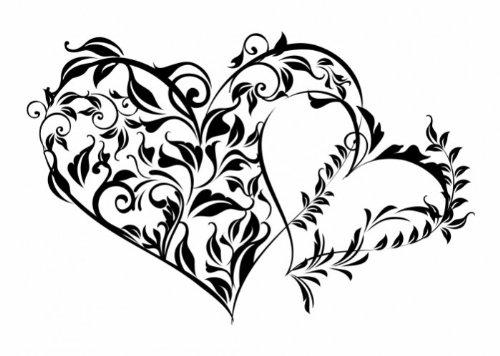 Wandtattooladen Wandtattoo - Herz - Naturally Love Größe:105x69cm Farbe: lindgrün von Wandtattooladen
