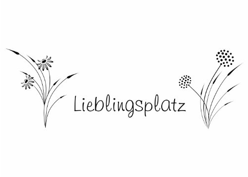 Wandtattooladen Wandtattoo - Lieblingsplatz Größe:70x23cm Farbe: braun von Wandtattooladen