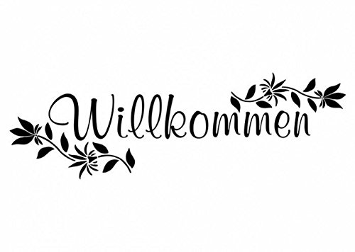 Wandtattooladen Wandtattoo - Willkommen Größe:90x29cm Farbe: Schablone von Wandtattooladen