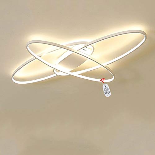 Wandun LED Deckenleuchte Modern Wohnzimmerlampe Deckenlampe creative Oval Designer Innen Dekorative Deckenbeleuchtung für Wohnzimmer, Schlafzimmer, Küche und Büro Aluminium Leuchten von Wandun