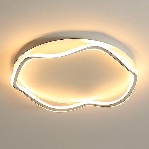 Wandun 36W LED Deckenleuchte Dimmbar Modern Deckenlampe Rund Schwarz Schlafzimmerlampe mit Fernbedienung, mit Memoryfunktion, Modern Deckenbeleuchtung für Wohnzimmer, Küche Esszimmer Kinderlampe (Col von Wandun