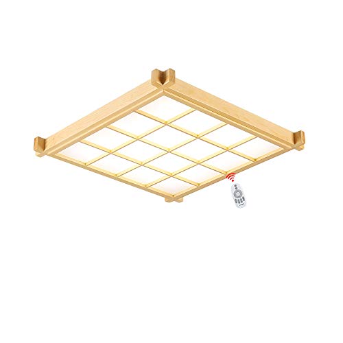 Wandun Japanische Deckenleuchte, Deckenlampen LED Lampen Massivholz tatami Licht Lampen japanische Wohnzimmer Licht Protokolle Deckenlampen von Wandun